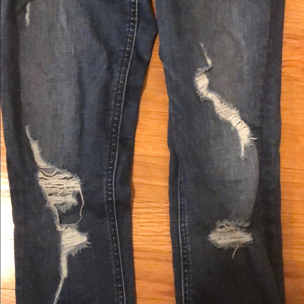High Waisted Ripped Denim - Picture 2 of 4